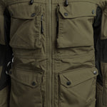 Arrak Women's Hybrid Jacket Olive detail pockets, windproof, perfect for dog walks