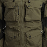 Arrak Women's Hybrid Jacket Olive detail pockets, windproof, perfect for dog walks