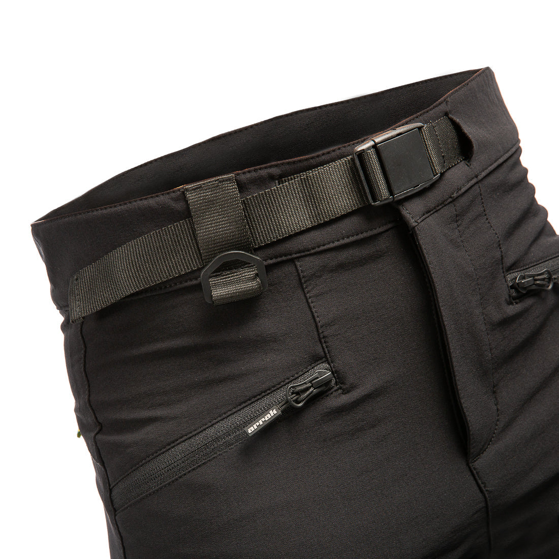 Arrak Women's Motion Flex Trousers Black belt waterproof, stretchy, with multiple pockets, with belt.