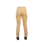 Arrak Women's Motion Flex Trousers Khaki Beige back waterproof, stretchy, with multiple pockets, with belt.