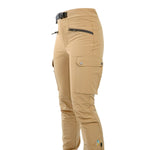 Arrak Women's Motion Flex Trousers Khaki Beige pocket waterproof, stretchy, with multiple pockets, with belt.