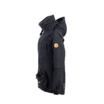 Arrak Women's Original Jacket Black Side with multiple pockets, waterproof for the outdoor dog owner