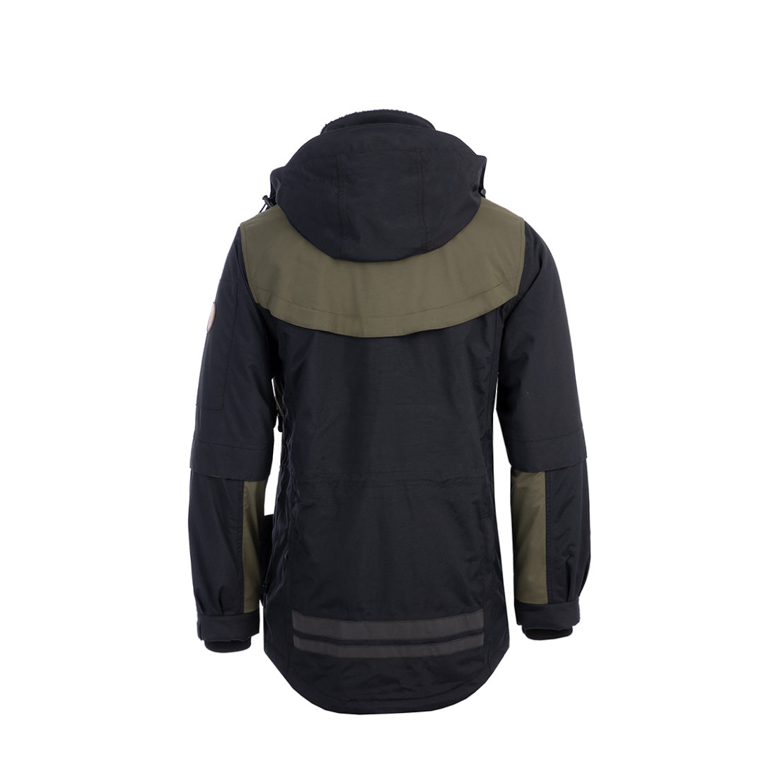 Arrak Women's Original Jacket Olive Back with multiple pockets, waterproof for the outdoor dog owner