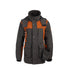 Arrak Women's Original Jacket Orange Gray Front with multiple pockets, waterproof for the outdoor dog owner