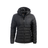 Arrak Women's Warmy Jacket Black Front with multiple pockets, windproof, thermal, lightweight, perfect to keep you warm on dog walks