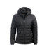Arrak Women's Warmy Jacket Black Front with multiple pockets, windproof, thermal, lightweight, perfect to keep you warm on dog walks