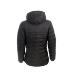 Arrak Women's Warmy Jacket Black back with multiple pockets, windproof, thermal, lightweight, perfect to keep you warm on dog walks