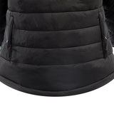 Arrak Women's Warmy Jacket Black back pocket with multiple pockets, windproof, thermal, lightweight, perfect to keep you warm on dog walks