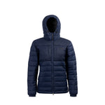 Arrak Women's Warmy Jacket Navy hooded with multiple pockets, windproof, thermal, lightweight, perfect to keep you warm on dog walks