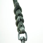 Black Leather Leash 10mm black clip