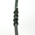 Black Leather Leash 10mm handle