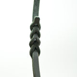 Black Leather Leash 10mm handle