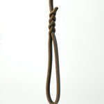 Brown Leather Leash with braided handle