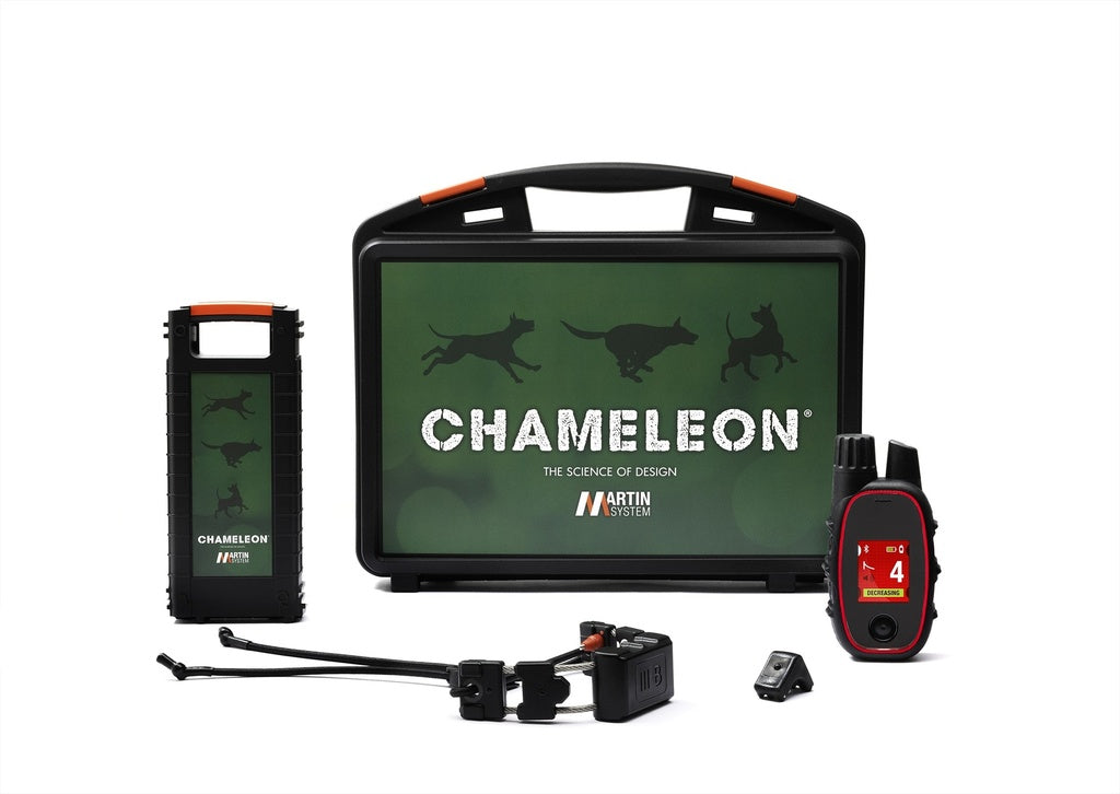 CHAMELEON 3B e-collar & K9 remote & FINGER KICK set