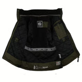 Dog Training Jacket in Olive and black inside