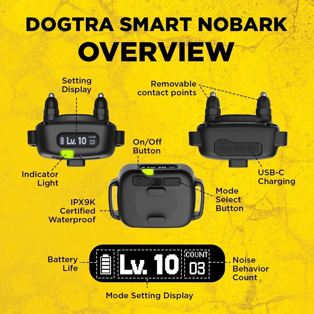 Dogtra Smart No Bark Anti-Barking Dog Collar overview