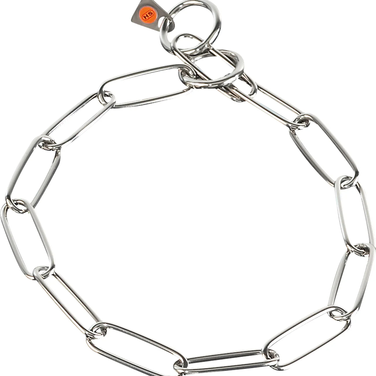 Herm Sprenger Fur Saver Chain Collar Long Links 3mm Silver