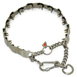 Herm Sprenger Neck Tech Sport Carabiner Martingale Prong Collar Stainless Steel Silver
