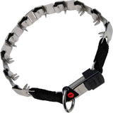 Herm Sprenger Neck Tech Sport Prong Collar Stainless Steel with ClicLock Buckle Silver