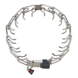 Herm Sprenger Stainless Steel Prong Collar Ultra Plus with ClicLock Buckle Silver 3.2mm