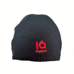 IQ DogSport Beanie Fleece Black logo