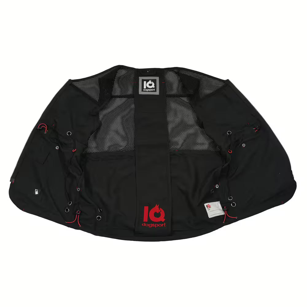 IQ Dogsport Unisex Summer Dog Training Vest 3.0 Black