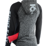 IQ Dogsport Women's Dog Training Zip Hoodie Train hard Grey toy