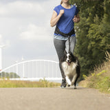 Karlie Flamingo Canicross Jogging Lead with Waist Belt Black in use