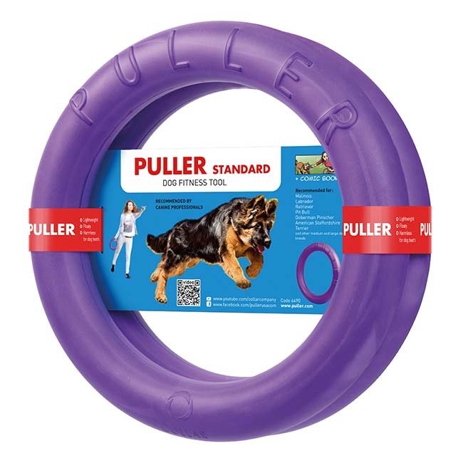 Puller Rings Fitness Tool Tug Toy Purple