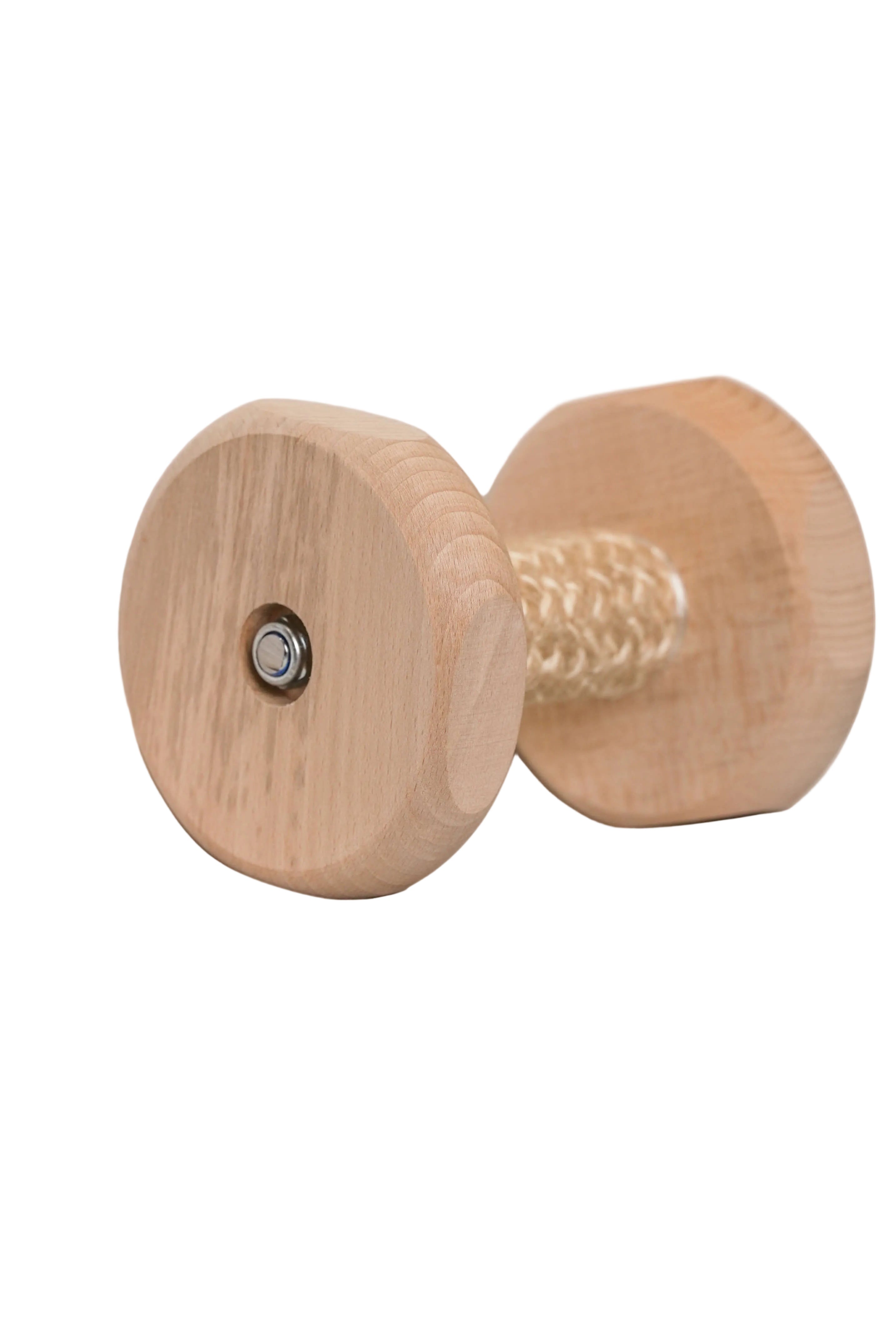 Schweikert 650g Dumbbell with Jute Bridge side angle