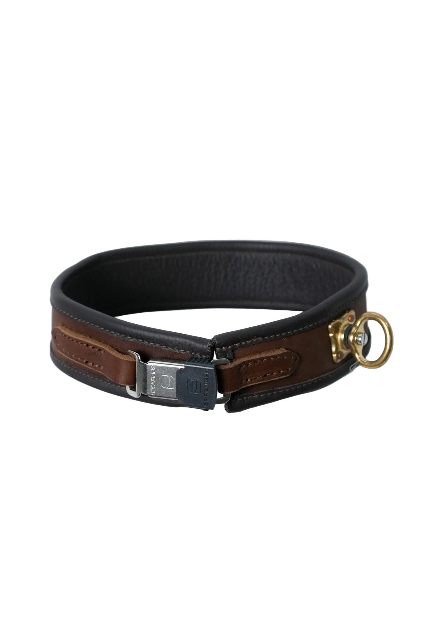 Schweikert Leather Hunting Dog Collar with Brass Swivel