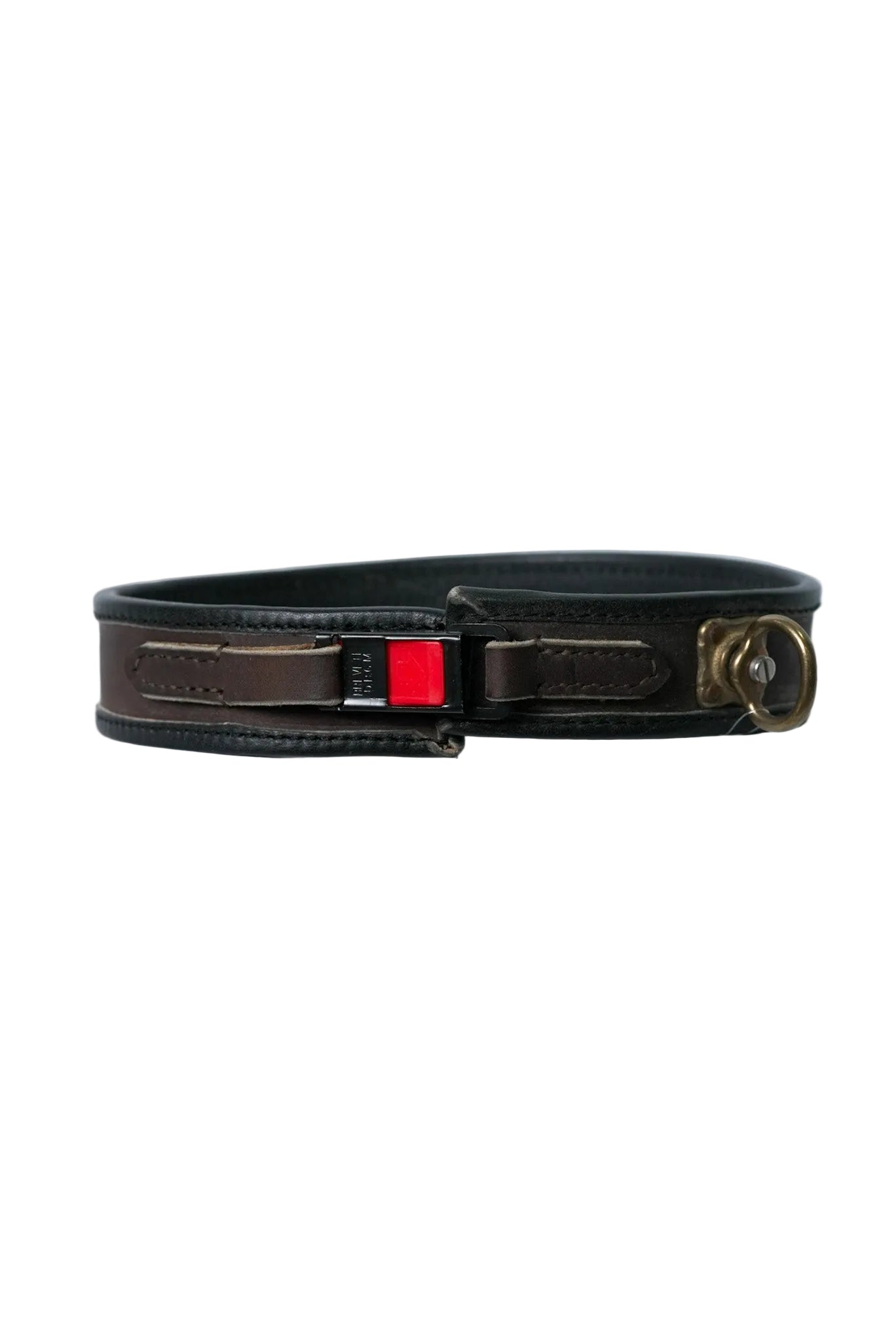 Schweikert Leather Hunting Dog Collar with Brass Swivel Clasp