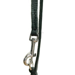 Schweikert Adjustable Leather Lead with Ring stainless steel hook 