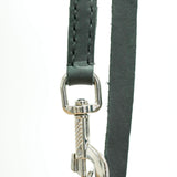 Schweikert Adjustable Leather Lead with Ring hook close-up