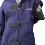 Schweikert Aero Protection Jacket blue closing clasp