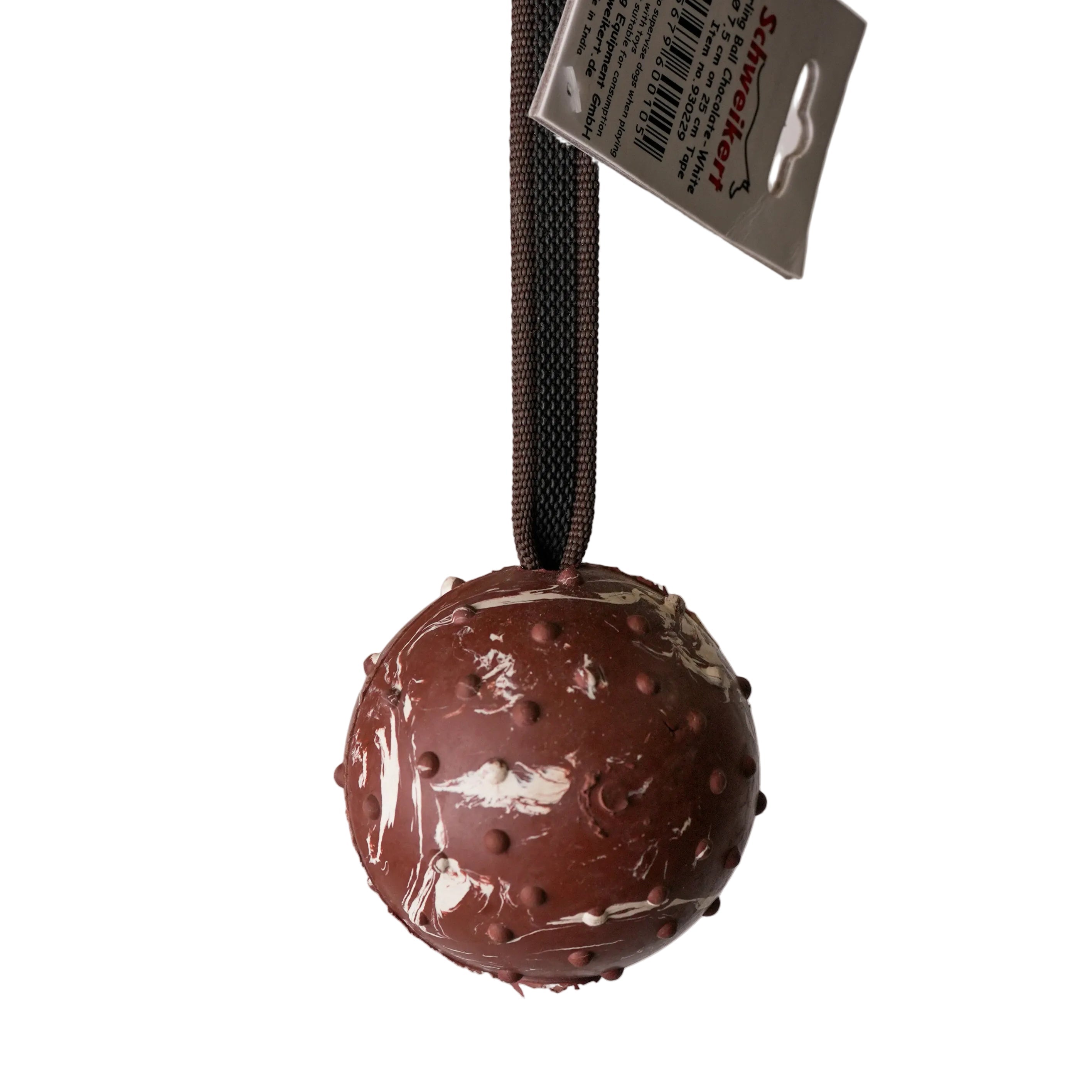Schweikert Burling Ball with 25cm Tape Handle choco white main