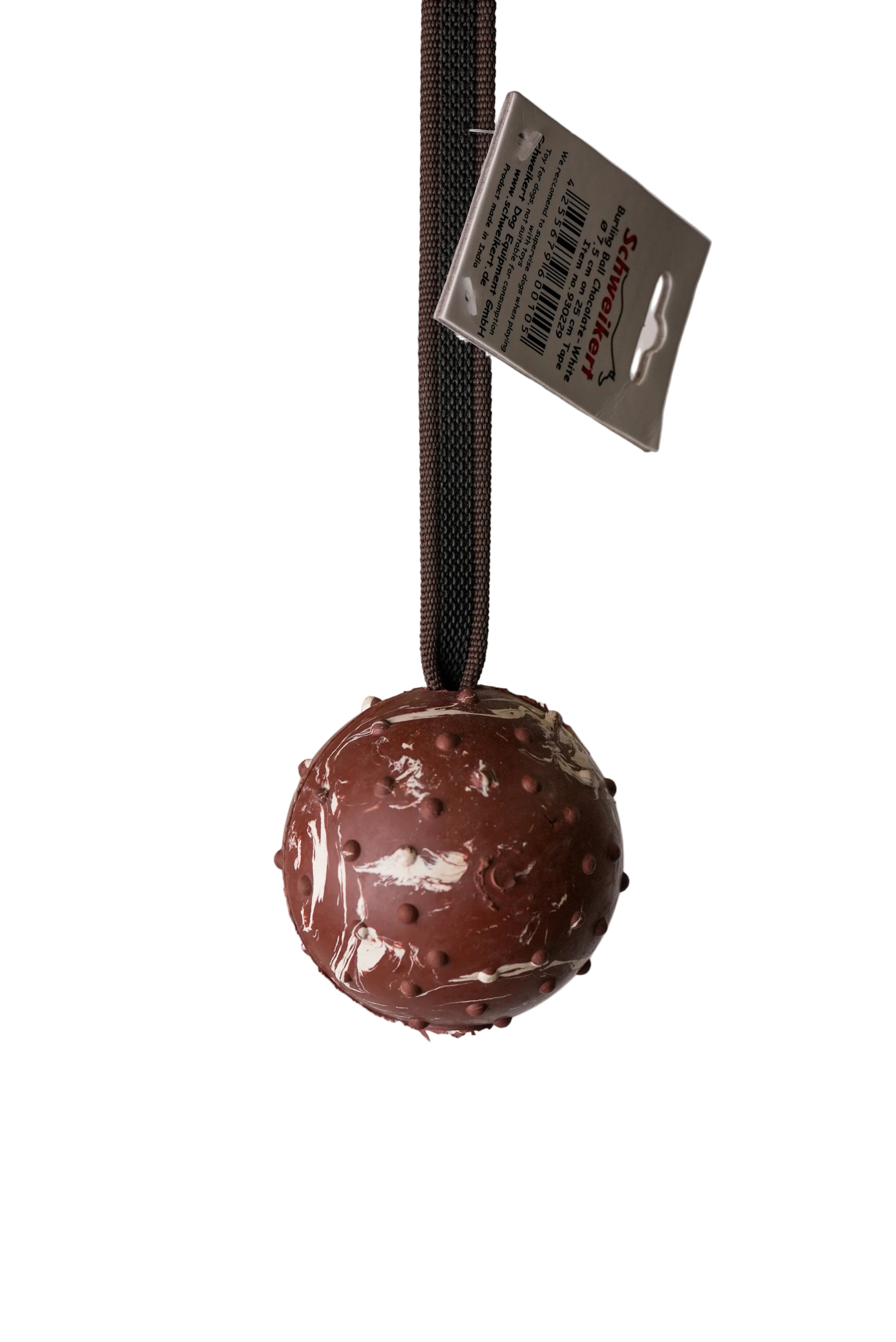 Schweikert Burling Ball with 25cm Tape Handle choco white main