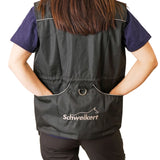 Schweikert Cordura Dog Training Vest Unisex Black rear pockets
