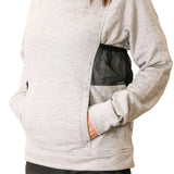 Schweikert Dog Training Sweatshirt Unisex Grey front pockets