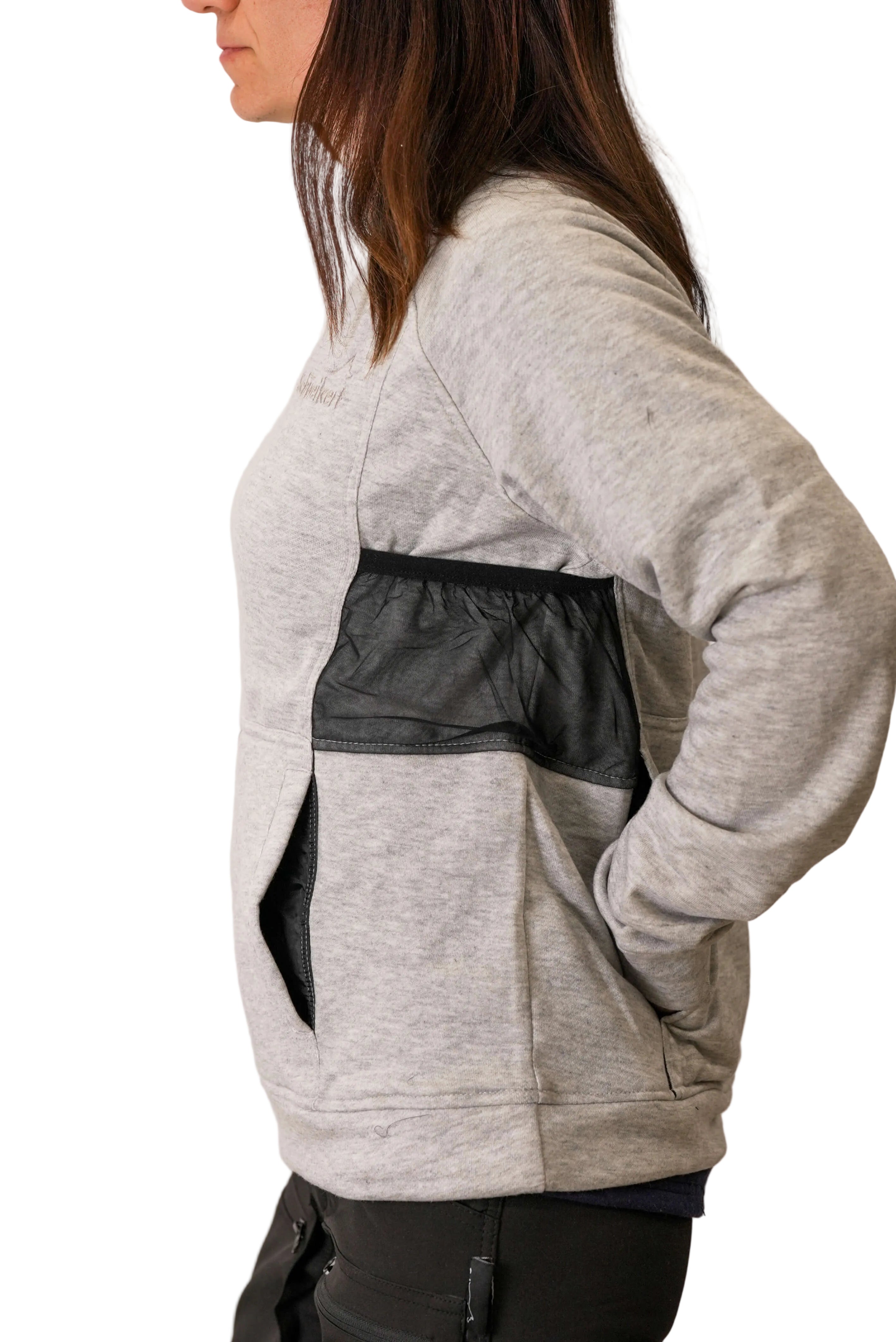 Schweikert Dog Training Sweatshirt Unisex Grey side back pockets