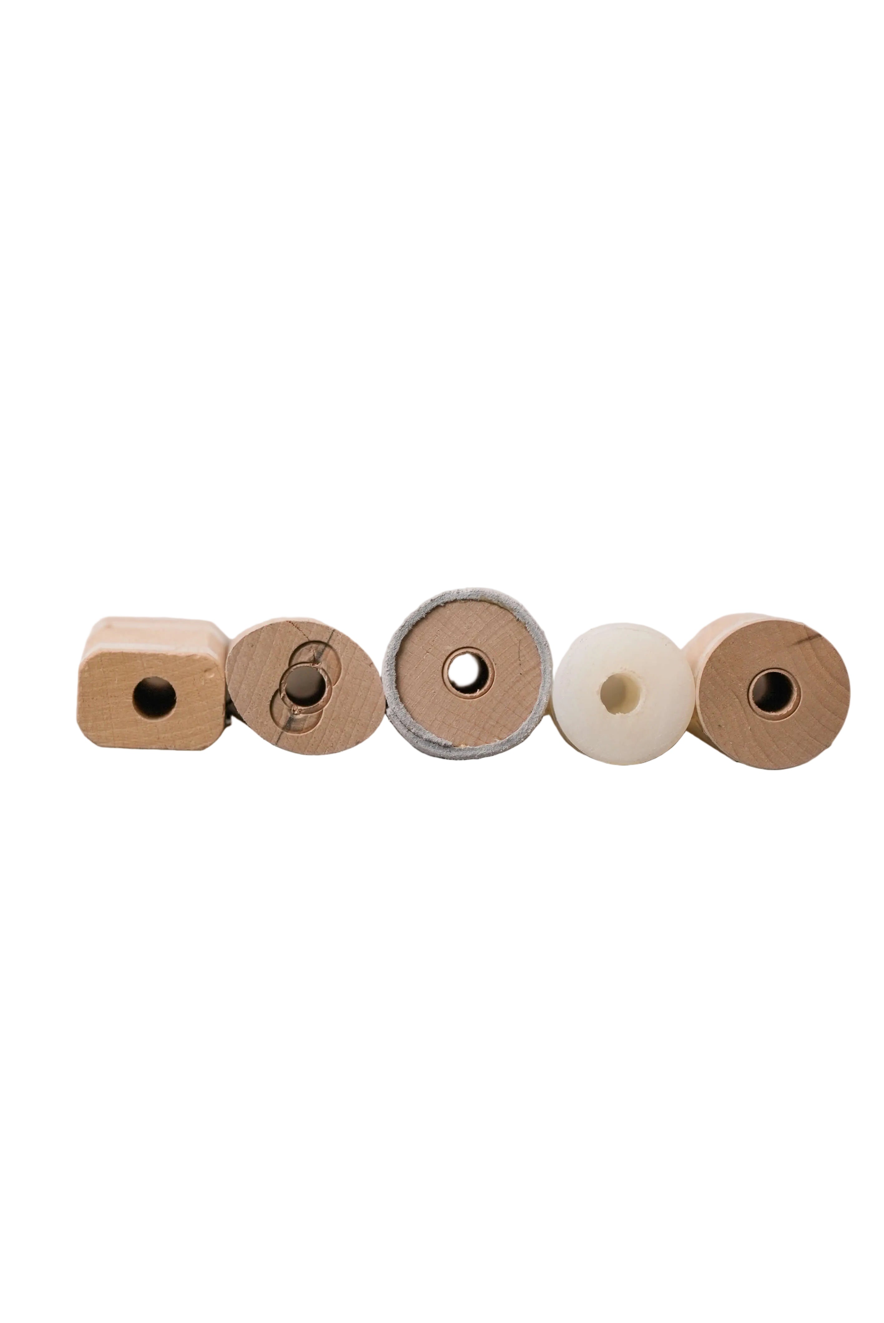 Schweikert Dumbbell Centerpiece Bells - Wood, Plastic, Leather front