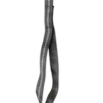Schweikert Hose-Webbing Lead Black - White 19 mm with Loop Handle front