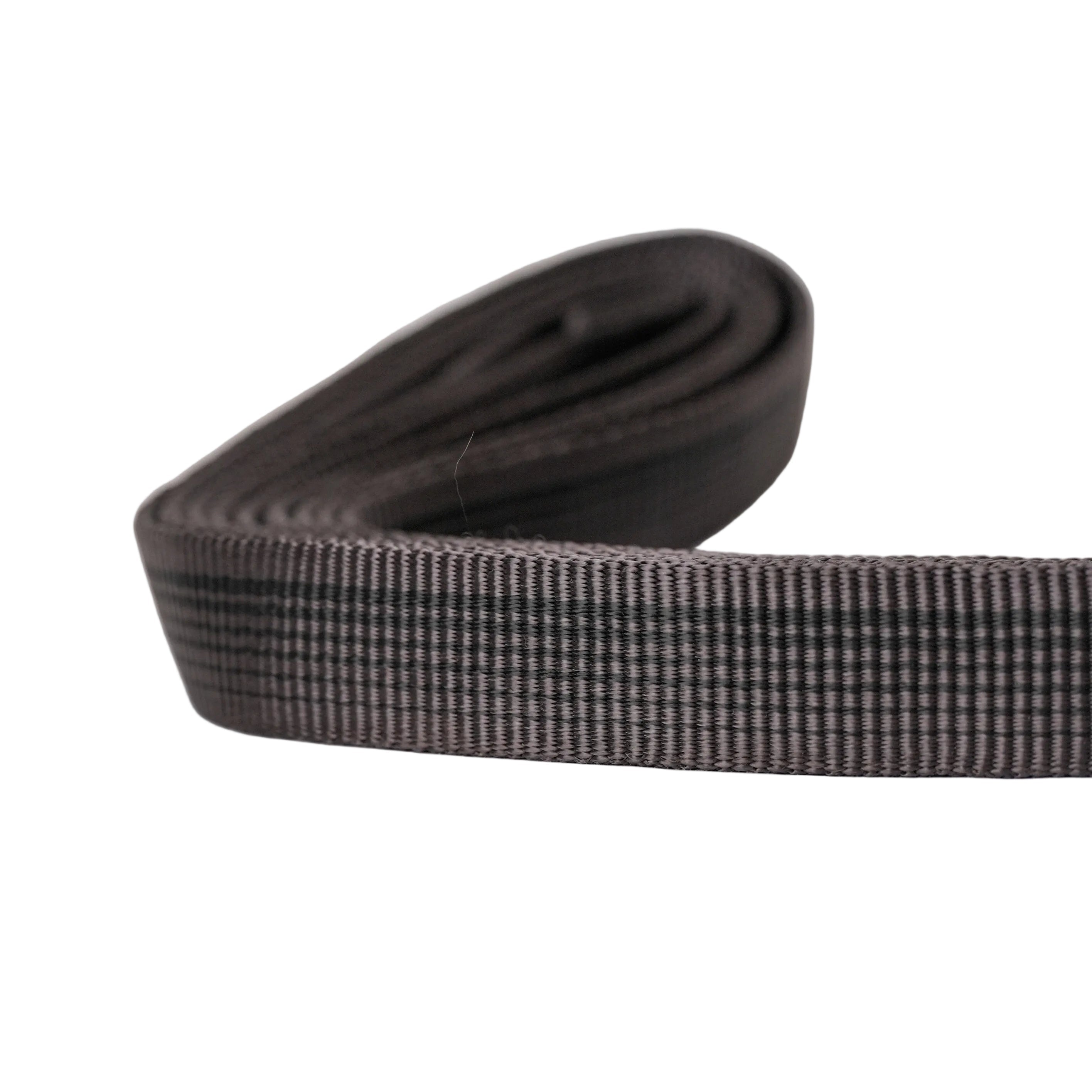 Schweikert Hose-Webbing Lead with Loop Handle Black 20mm Grey