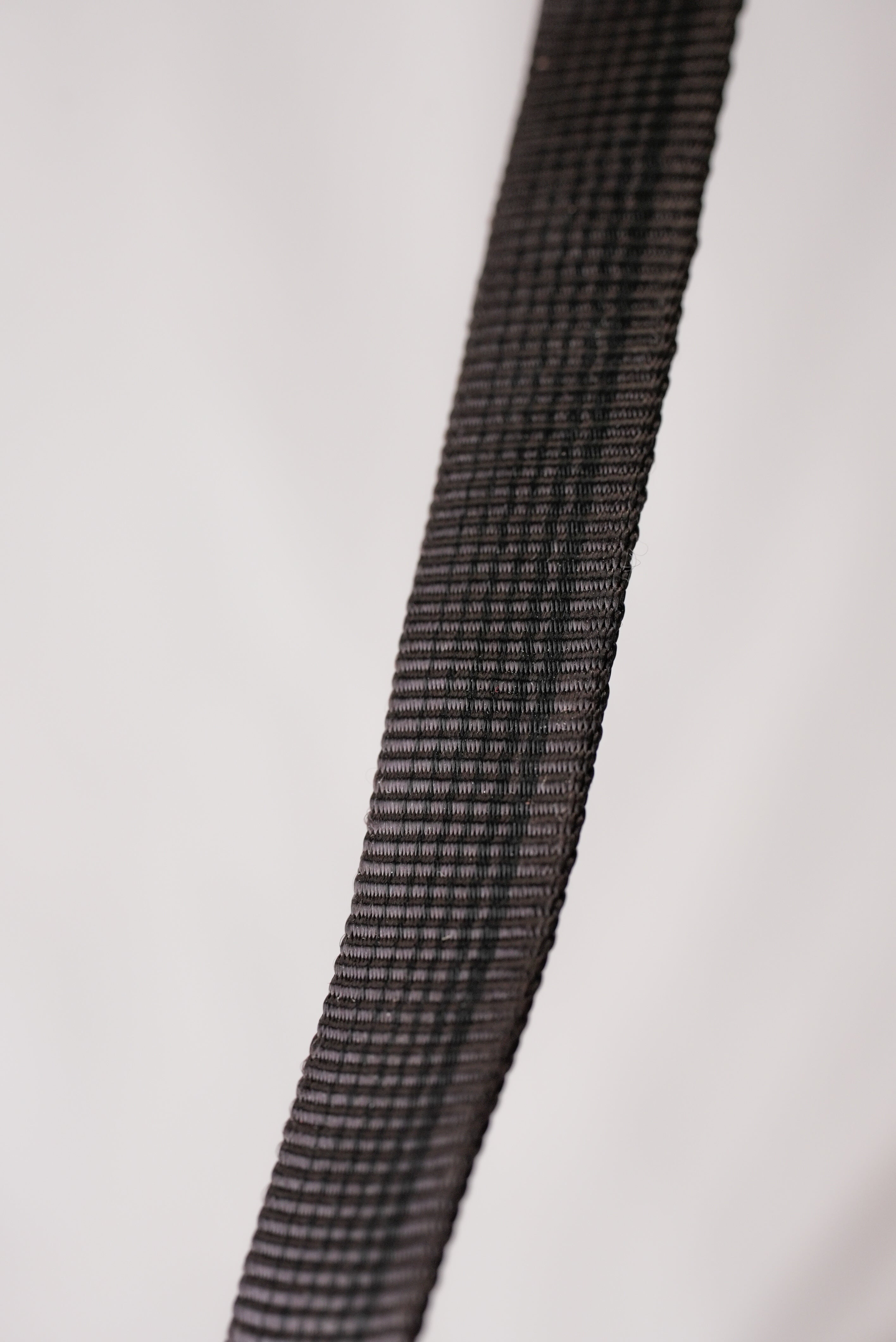 Schweikert Hose-Webbing Lead with Loop Handle Black 20mm Grey material