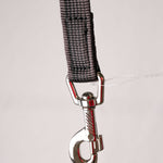 Schweikert Hose-Webbing Lead Open End 20mm Black Grey stainless steel hook