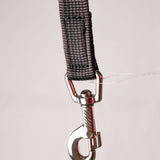 Schweikert Hose-Webbing Lead Open End 20mm Black Grey stainless steel hook