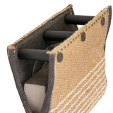 Schweikert "Jim" Jute Bite Pad with 3 Grips top angle