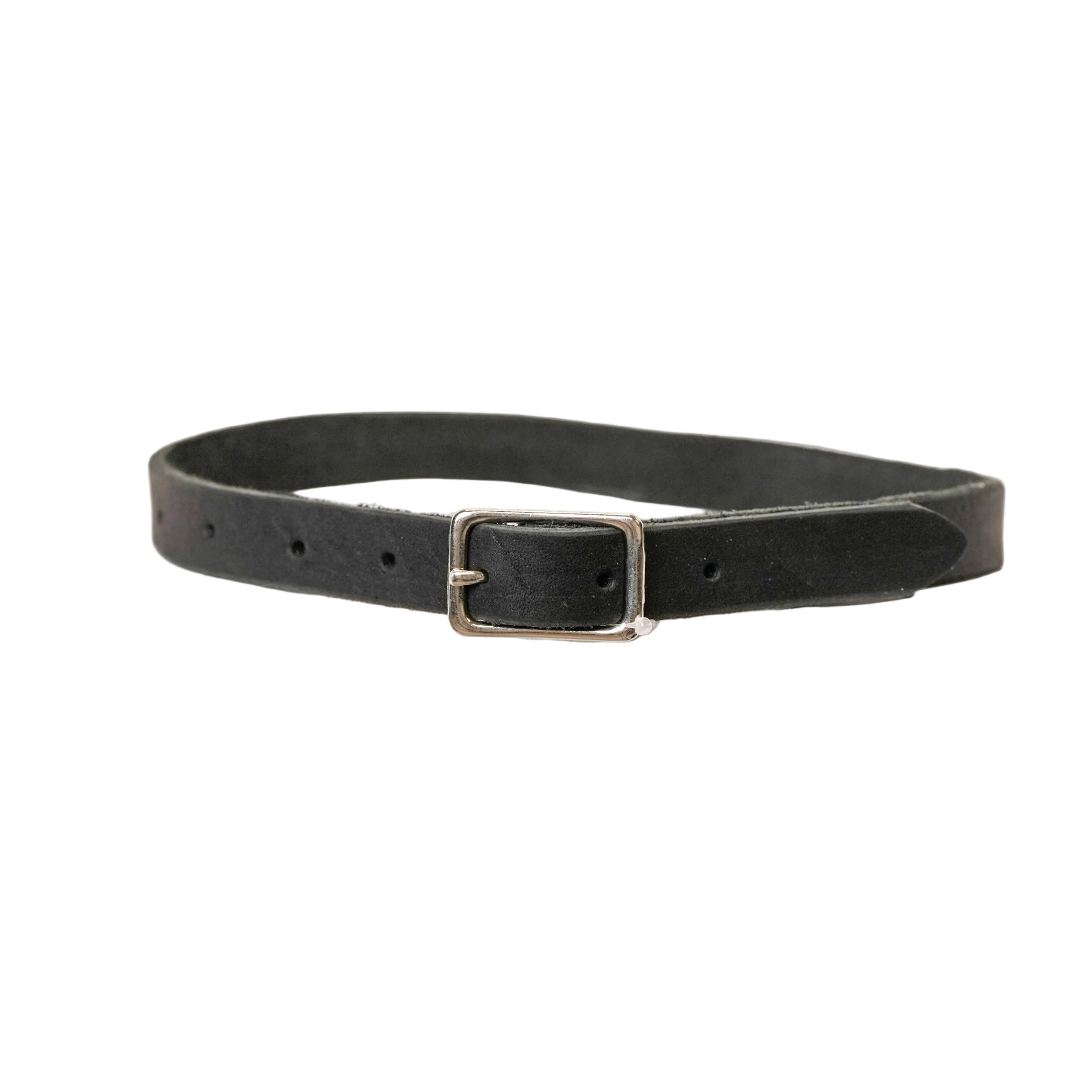 Schweikert Leather Collar for K9 Muzzle Black 20mm front