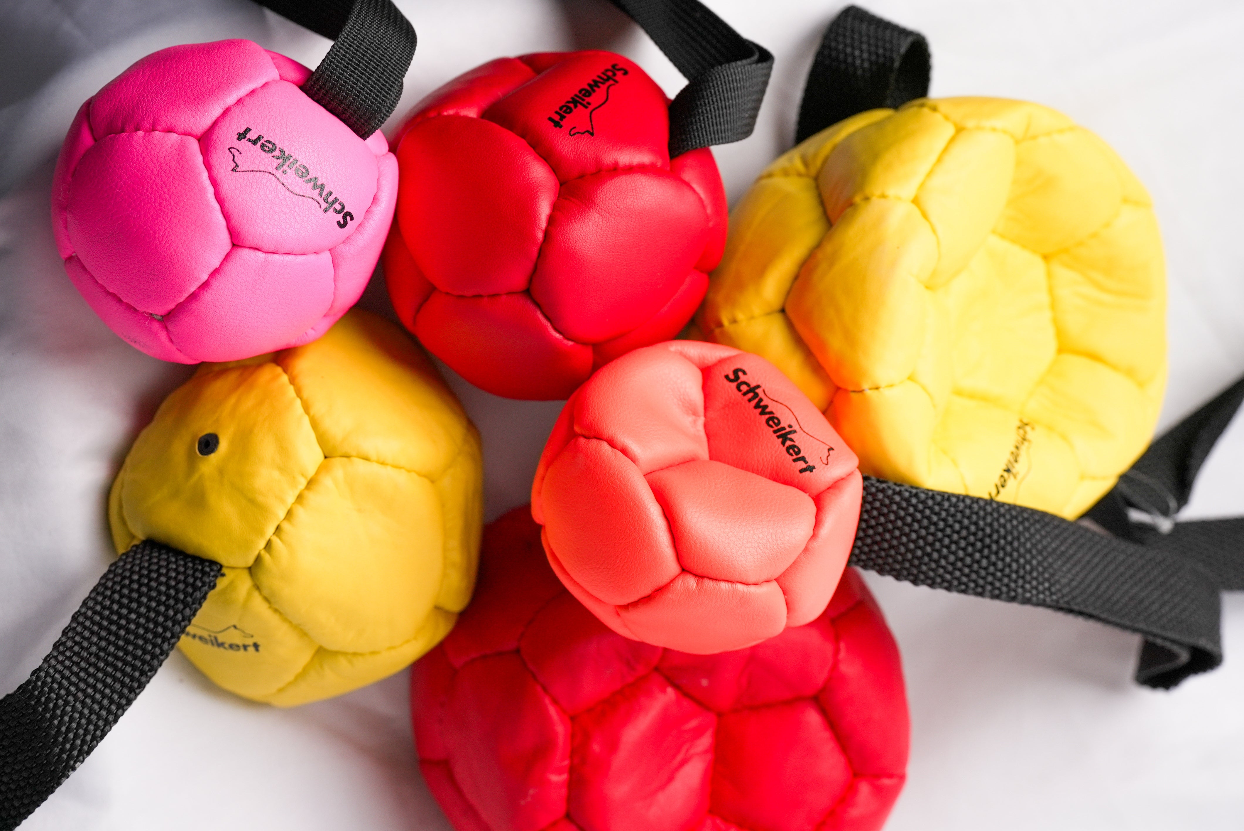 Schweikert Leather Football with Handle - Air-Filled group top