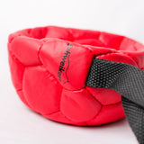 Schweikert Leather Football with Handle - Air-Filled red side